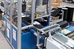 The automated bagging machine at Unipart Technology Logistics individually polywraps and labels product